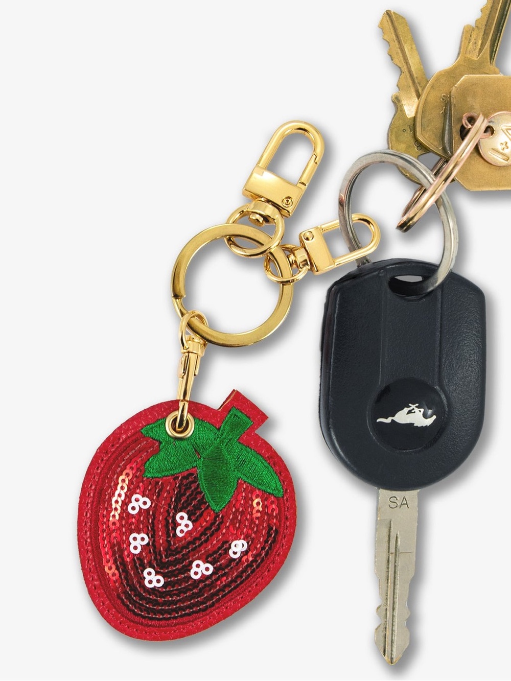 NEW Sonix Sequin Strawberry AirTag Keychain/Bag Charm